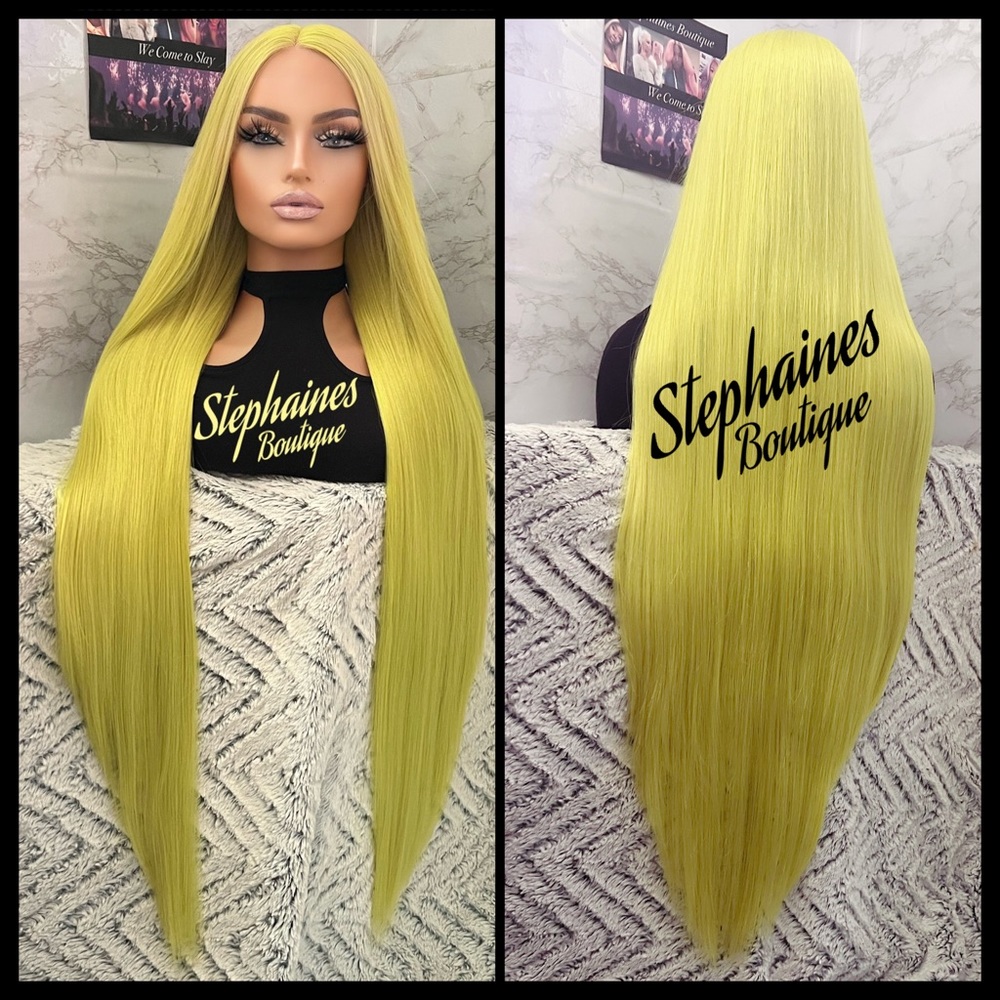 Human Hair Blended lace front wig